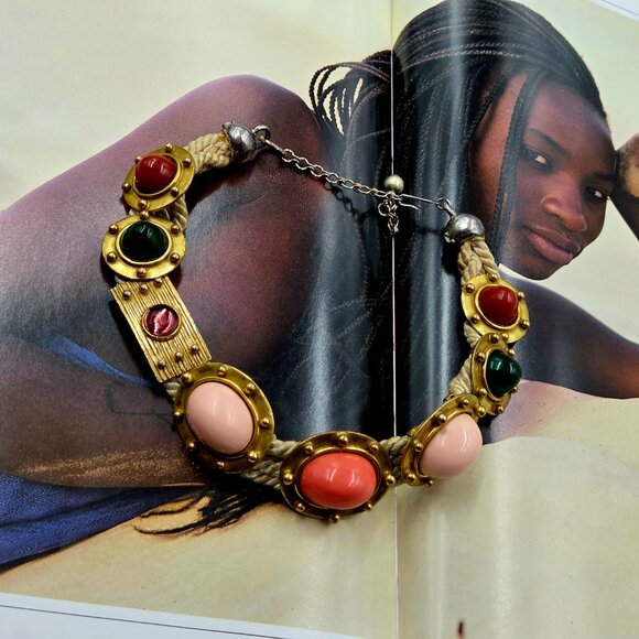 Vintage Bill Smith for Richelieu Statement Necklace Late 1960s - Picture 3 of 16